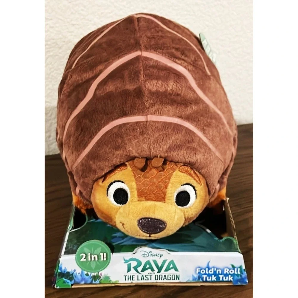 New Disney Store Raya the Last Dragon Fold n' Roll Tuk Tuk Stuffed 12